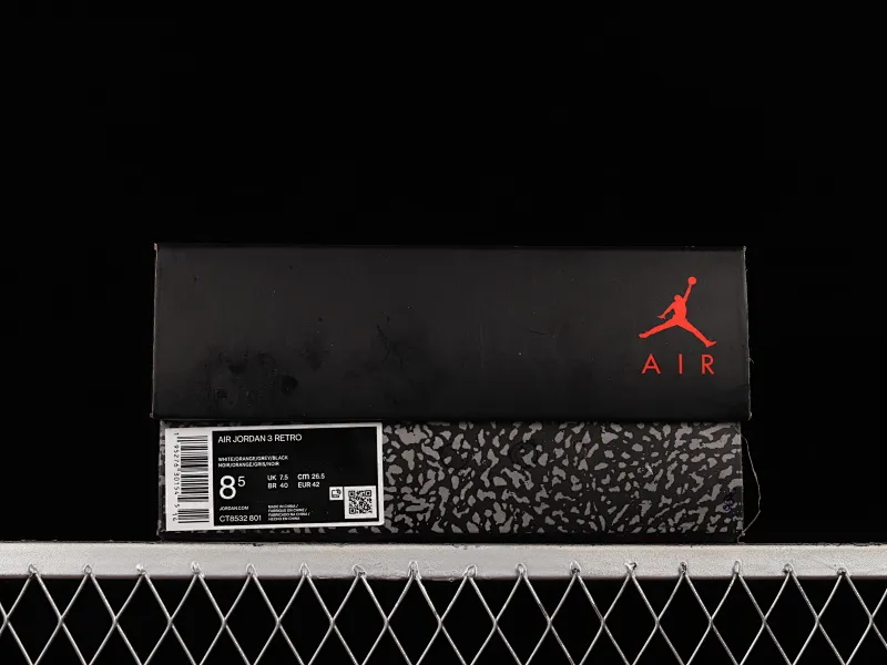 All categories Air Jordan Jordan series basketball shoes Air Jordan 3 Air Jordan 3 Retro "Orange" AJ3 Joe 3 cement orange CT8532-801